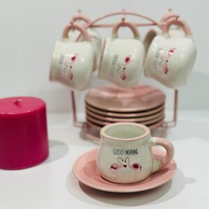 6 Lı Flamingo Fincan Seti